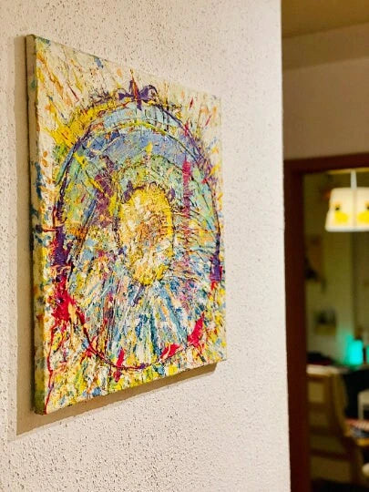 Inner Circle Abstract Canvas Art